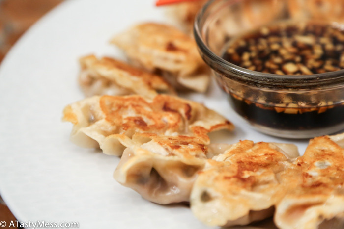 Vegetable Potstickers via ATastyMess.com