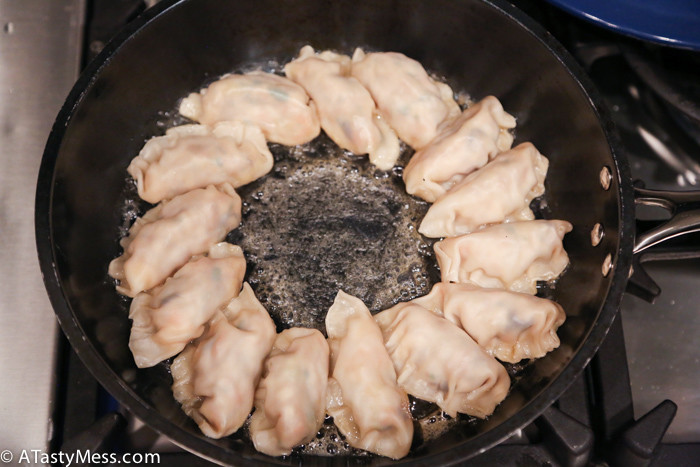 Vegetable Potstickers via ATastyMess.com